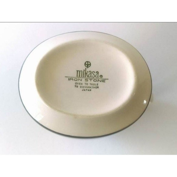 Vintage Mikasa Iron Stone Creamer Black and White Made in Japan Mid Century - Picture 4 of 5